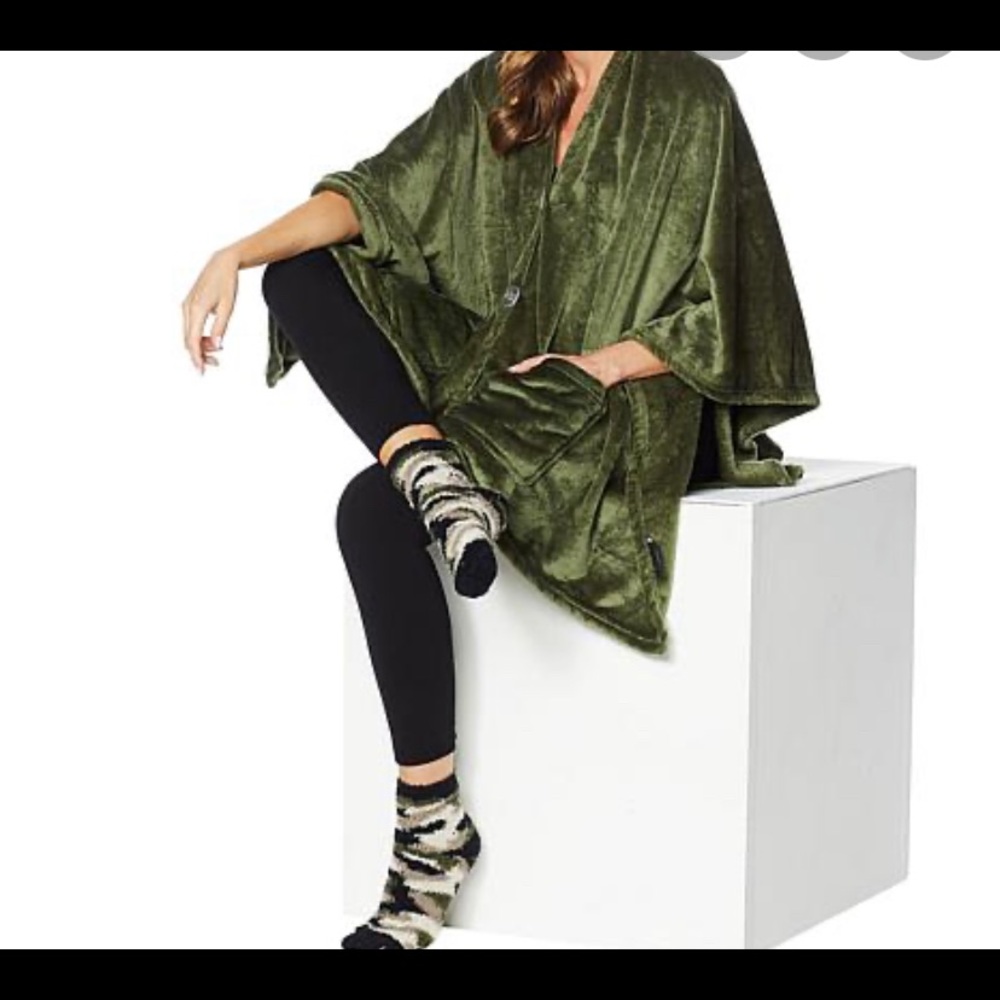 Green poncho
